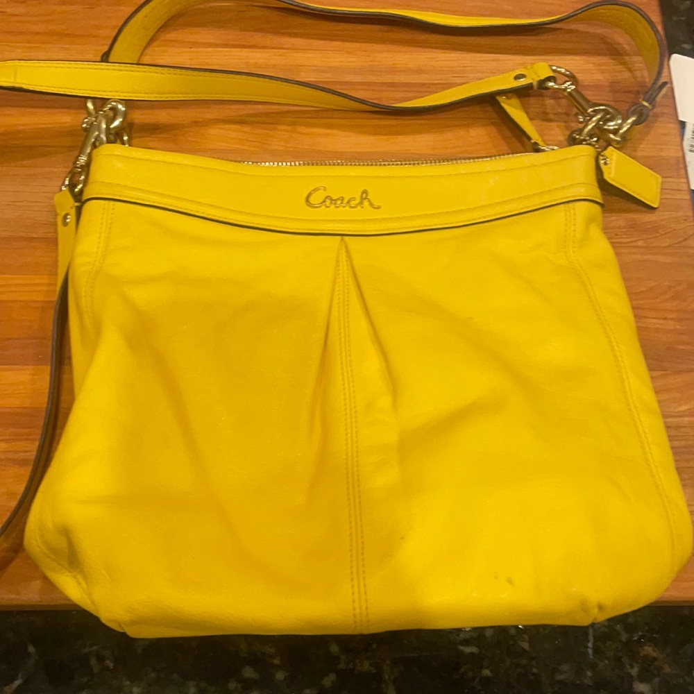 Coach leather purse